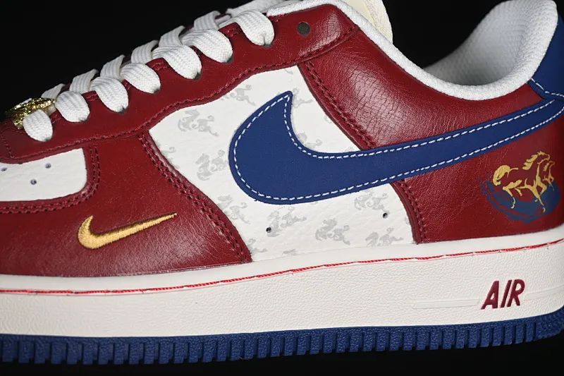 All categories Nk Air Force 1 Air Force series Nk Air Force 1 Low Air Force low top Nike Air Force 1'07 Low Year of the Horse joint vermillion cloud white Air Force 1 low top casual sneakers FV4921-600